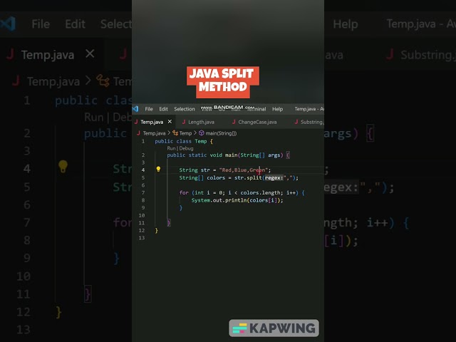 How to Split String into Array #java