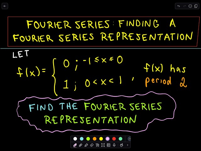 Fourier Series: Finding a Fourier Series Representation of a Function