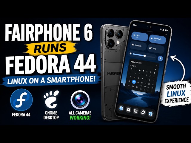 Fairphone 6 Runs Fedora 44 Linux With Working Cameras!