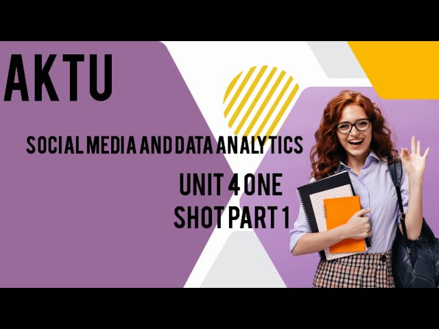 SOCIAL MEDIA AND DATA ANALYTICS UNIT 4 PART 1