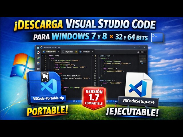 How to Download Visual Studio Code for Windows 7 and 8 🔥 Compatible 32 and 64 Bit Version + Porta...