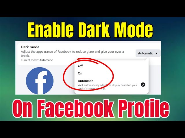 How To Enable Disable Facebook Dark Mode Feature || FB tips and tricks 2025