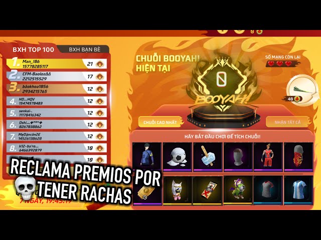 NEW UPDATE EVENT: FREE GIFTS for GETTING STREAKS in FF LATAM 😍 *hidden event*