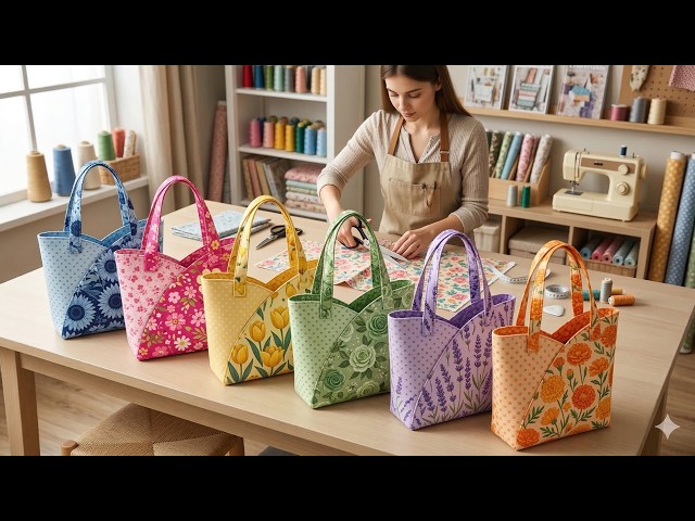 So cute gift bags in Japanese style sewing ideas 💟 Easy to sew and fast 💟