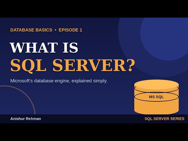 What is MS SQL Server?
