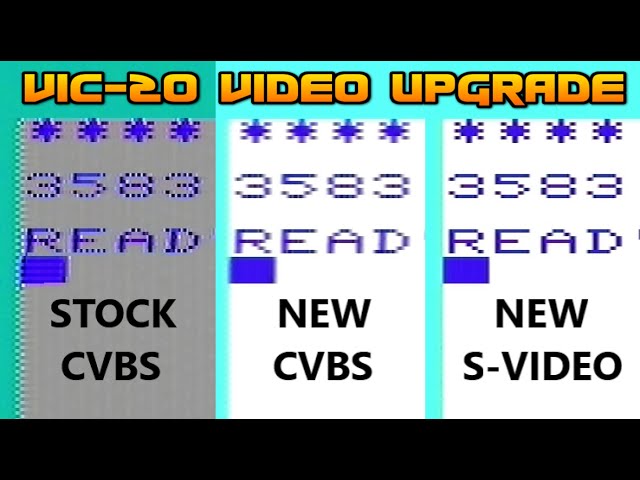 Commodore VIC-20 video upgrade thing - ultimate composite and s-video