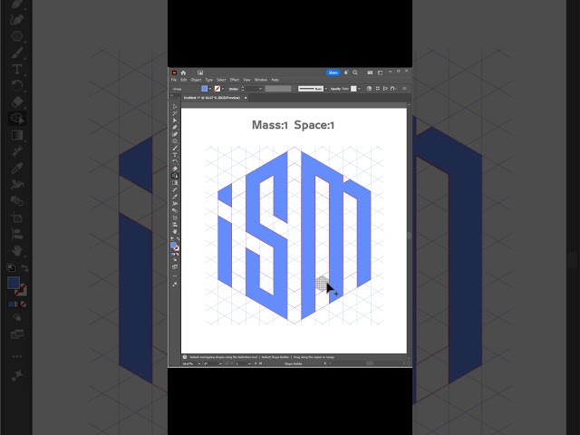 Adobe Illustrator Tutorial  Dynamic Isometric Grids Mass vs  Space
