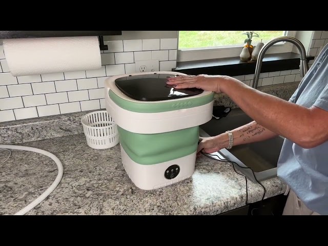 Portable Washing Machine 🧼 15L Foldable Mini Washer Review | Travel, Dorm & Baby Laundry