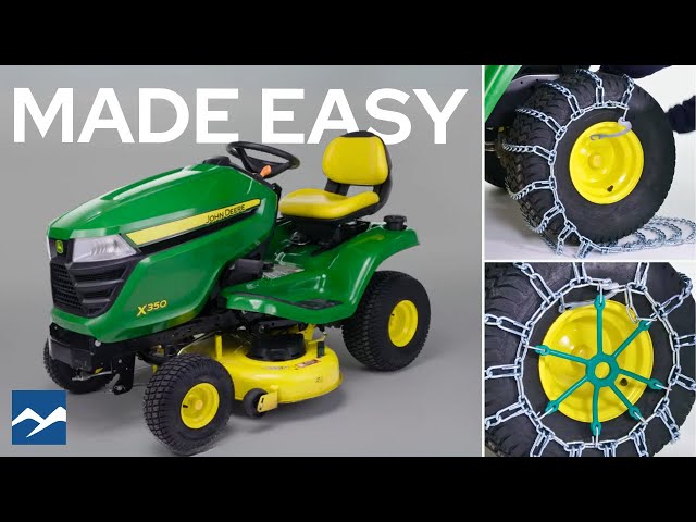 How to Install Lawn Tractor Tire Chains in 115 Seconds