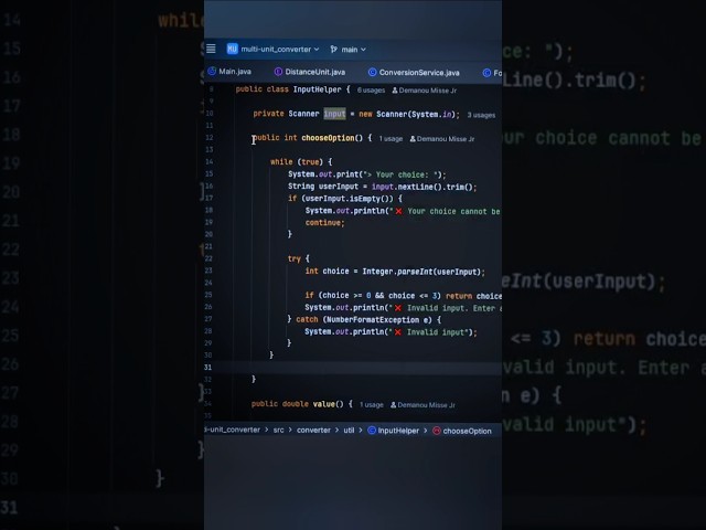 Java Error Handling: Validating Input with Try-Catch & Loops 🚀 #java #coding #programming #trycatch
