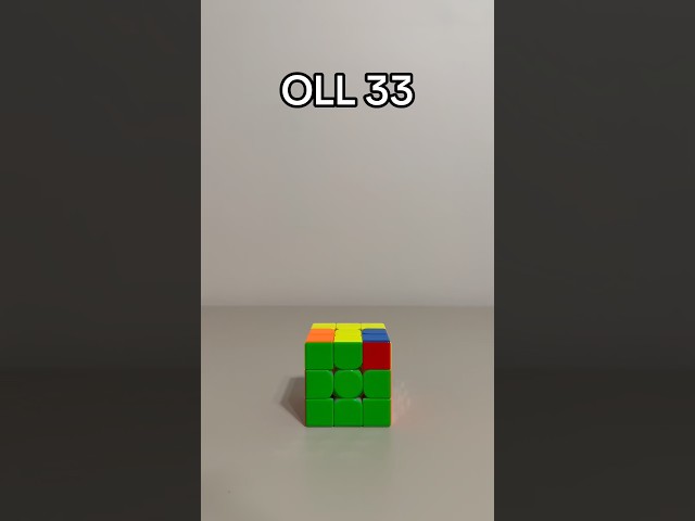 Best Algorithm for OLL 33 #speedcubing #rubikscube #cubing #tutorial