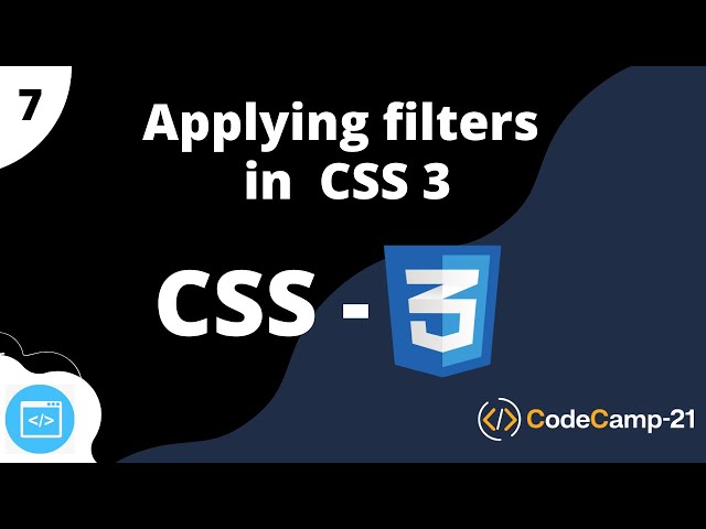 How to Apply CSS Filters