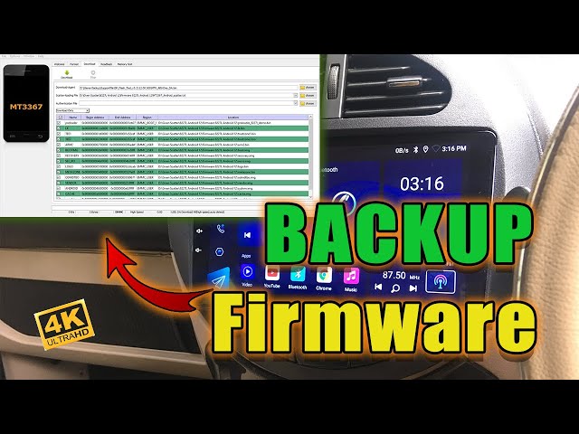 Car Stereo FIRMWARE with SP flash tool and WWR MTK Software