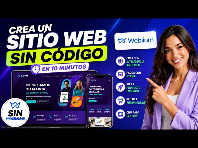 Create a Professional Website WITHOUT CODE | Weblium step by step