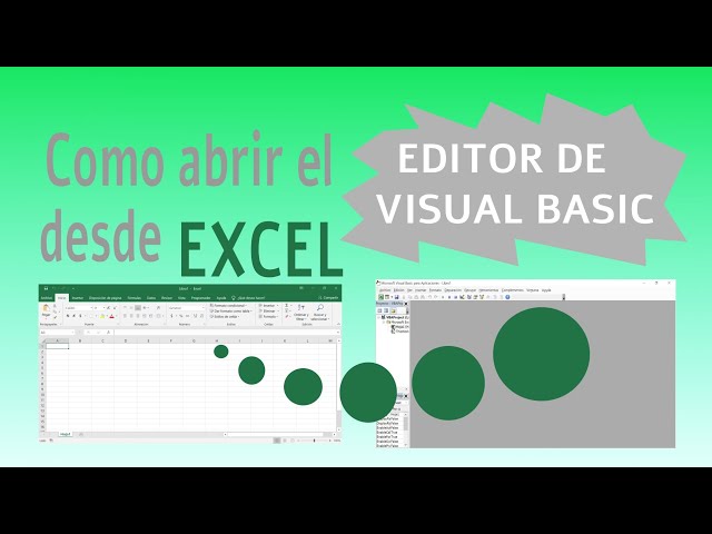 Como abrir el Editor de Visual Basic desde Excel.