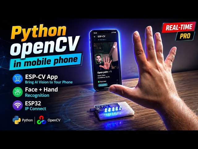 i made my own Computer Vision python app for ESP32 | How to use ESP-CV