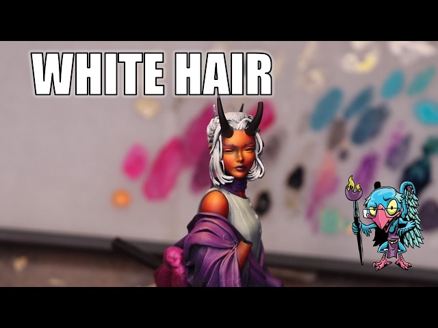 How to Paint BRIGHT White Hair - HC 564