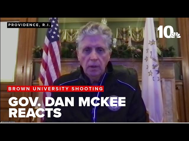 Gov. Dan McKee speaks after fatal shooting at Brown University