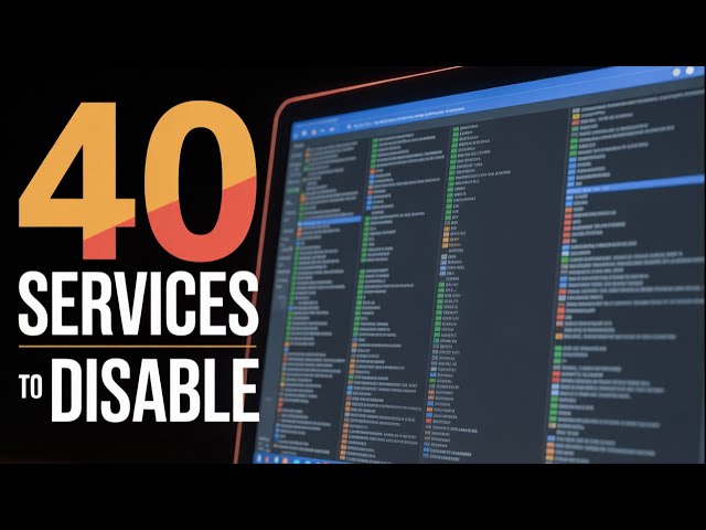 Disable These 40 Windows Services to STOP Lag and BOOST Performance NOW!