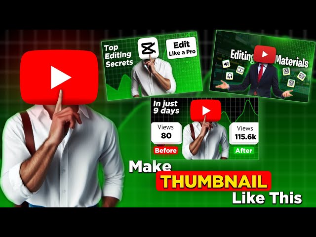 how to make thumbnails for youtube videos in mobile| Eye catching thumbnails