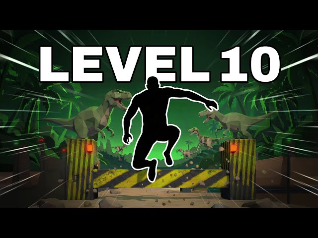 RUN FROM T-REX! Immersive Interactive Warm Up (Level 10) 🦖🔥