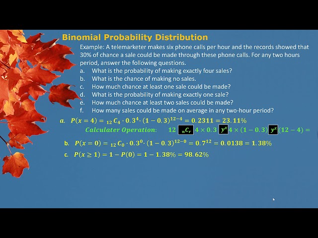 STAT Binomial Distribution