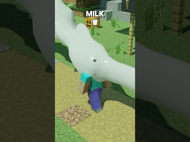 Blender Steve Fluid Simulation💦🔥| #satisfying #minecraft #blender #shorts #minecraftanimation