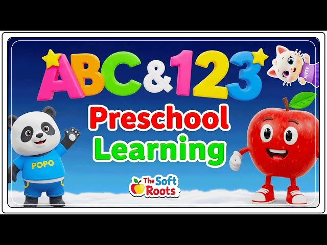 Preschool Learning activities for 3 year olds at home | Learn ABC Phonics Shapes Numbers Colors 🌈