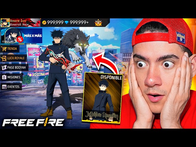 COMPRE LA SKIN DE MEGUMI FUSHIGURO en FREE FIRE x JUJUTSU KAISEN !! - TheDonato
