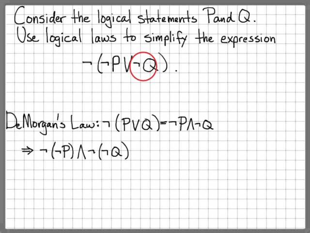 Proof and Problem Solving - Logical Expression Simplification Example 01