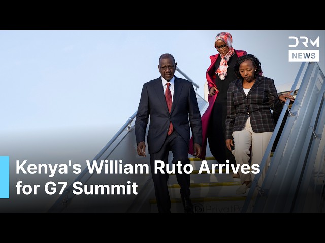 WATCH: Kenya's William Ruto Arrives for G7 Summit as Global Leaders Gather in Evian, France | AC1B