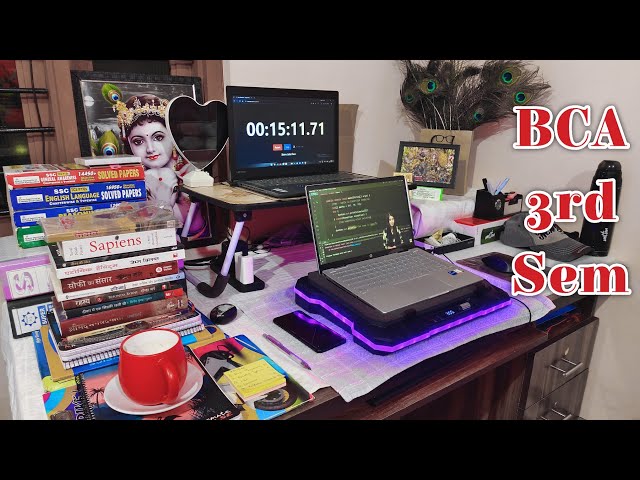 💻 BCA 3rd Semester Student Life 📚 12 Hours Productive Study Vlog ✨ Dear Dashu