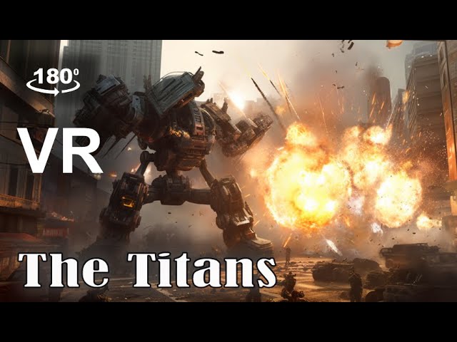 [VR 4K 180] The Giant Military Robots : The Titans
