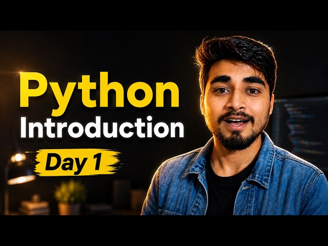 🐍 Python Introduction for Beginners | Learn Python Programming from Scratch 🚀 | Day 1