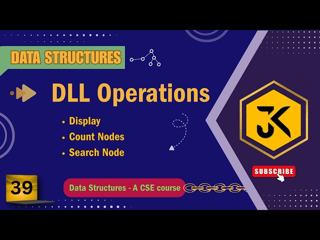 39 Doubly Linked List (DLL) Display, Count & Search: C Programs with Explanation  #dsa #cprogramming