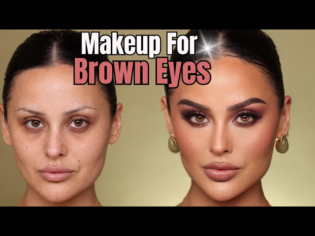 The Best Full Face Makeup For Brown Eyes l Christen Dominique