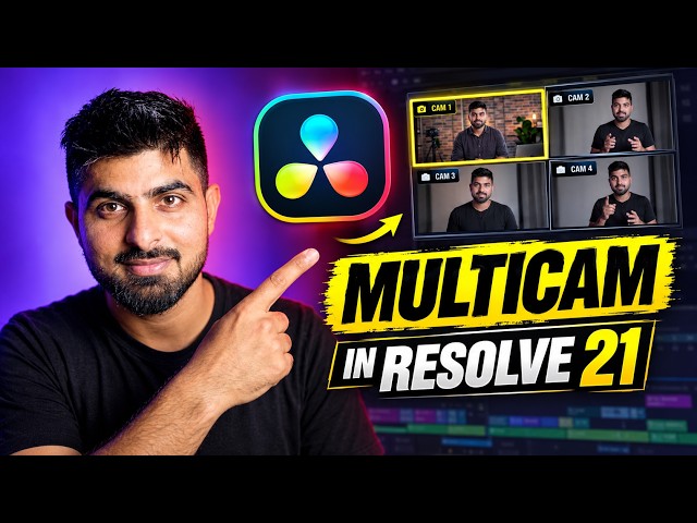 DaVinci Resolve 21 Multicam Editing Tutorial (New UI & Timeline Layout)