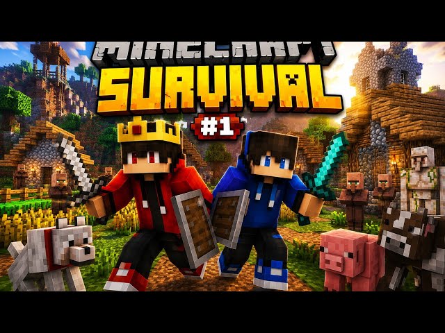 Minecraft Survival Series Begins! 🔥 | Episode #1 (With My Friend)