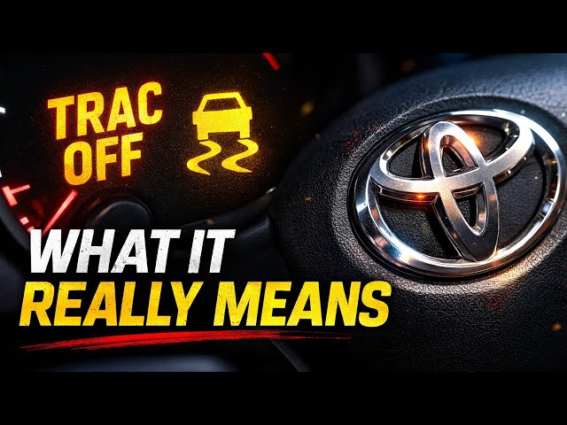 Why Toyota TRAC OFF and VSC Lights Come On & Meaning  
