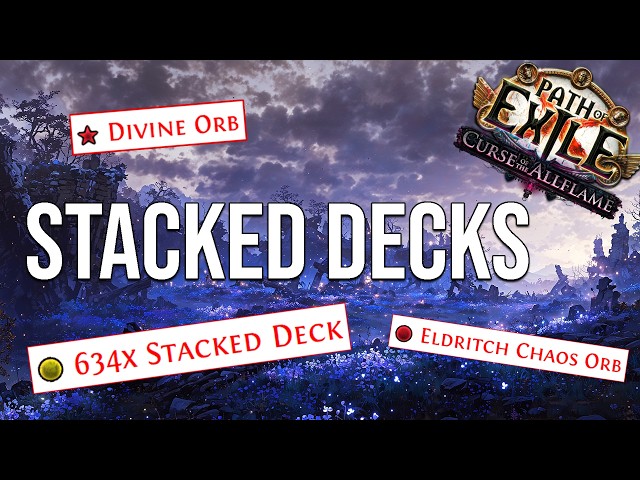 Stacked Decks Made Me Rich + Other Budget Currency Strategies. PoE 3.29