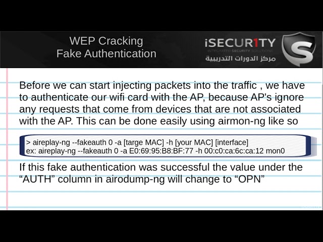 WEP Cracking-Fake Authentication |ETHICAL HACKING|