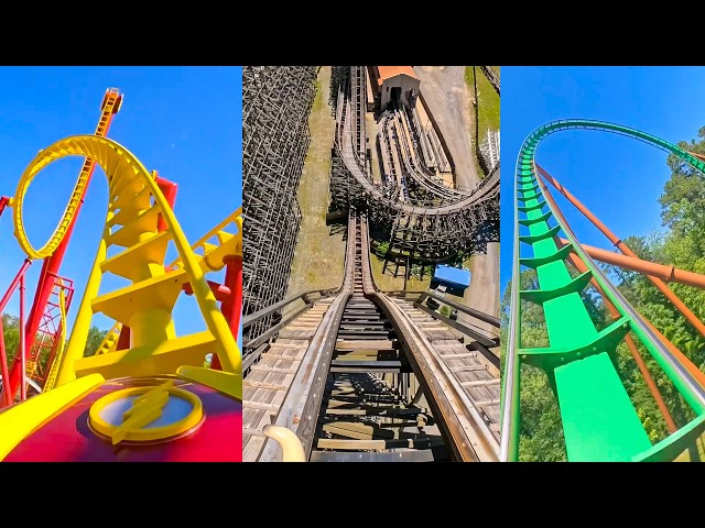 Every Roller Coaster At Six Flags Great Adventure! Front Seat & Onride POV! Project Purple Interview