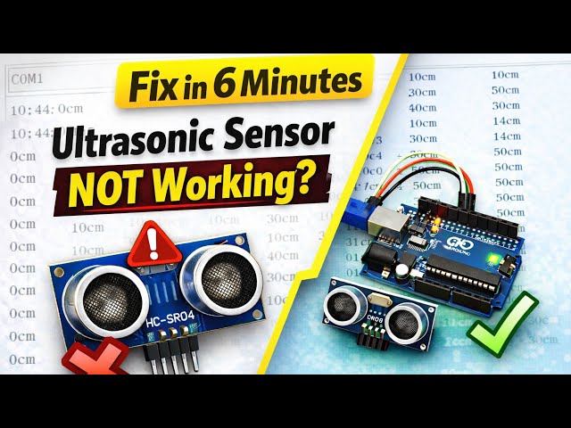 Arduino Ultrasonic Sensor Not Working? Fix 5 Common Problems in 6 minutes (Complete Troubleshooting)