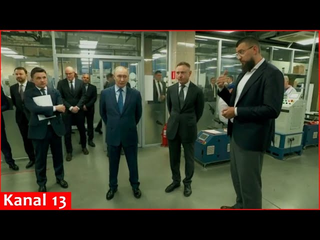 Vladimir Putin visits a university and meets with students