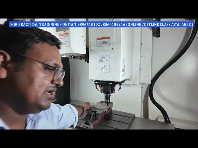 VMC MACHINE CENTRE OFFSET - PRACTICAL TRAINING - HOW TO MAKE OFFSET SETTING ON VMC MACHINE 
