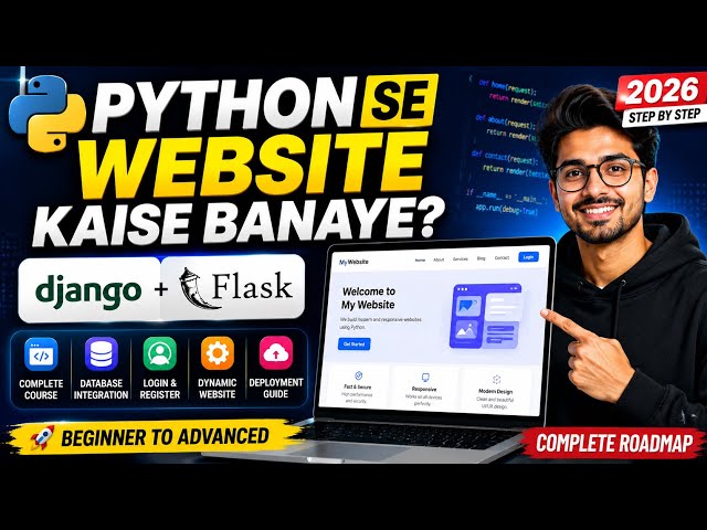 How to Build a Professional Website with Python? Django & Flask Full Project 2026