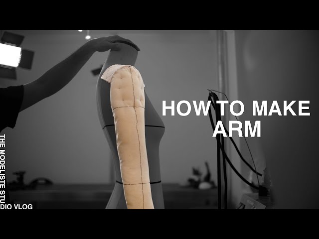【DIY】HOW TO MAKE THE ARM DRESS FORM | GIVE AWAY PATTERN【STUDIO VLOG】