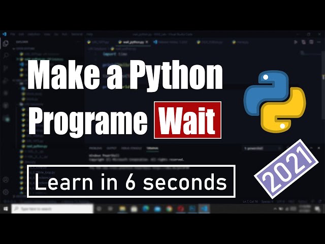 How to make a Python program wait? in 60 seconds || 60-second tutorial || #Shorts