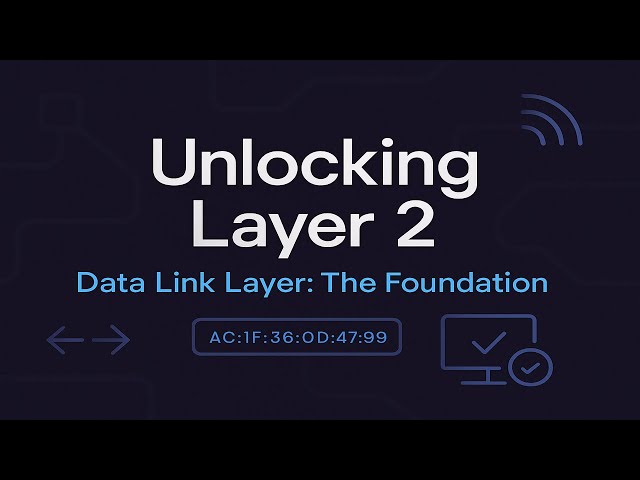 Data Link Layer Explained | OSI Model Layer 2 | Framing, Error Control, Flow Control & MAC