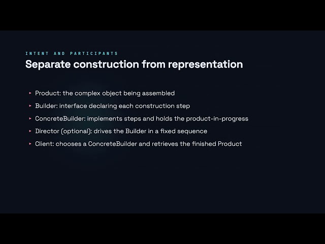 Builder - Software Design Patterns